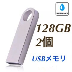 USBメモリ 128GB 2個 2.0規格 USBフラッシュドライブ 小型軽量