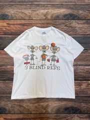 【3 BLIND REFS】90’s　USA製　CYRK　皮肉　ジョーク　アニマルTシャツ　XLサイズ