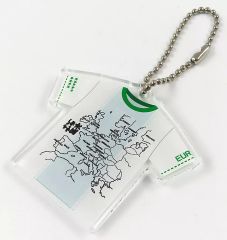 [중고]키 홀더 EURO21T셔츠 아크릴 키 홀더(그린) [Blu-ray/DVD 수요일 어떨까요 제35탄[21년째의 유럽 21개국 완전 제패]] 예약 특전