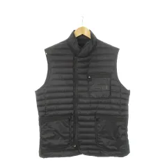 アルマーニエクスチェンジ A/X ARMANI EXCHANGE ダウンベスト スタンドカラー ダブルジップ XL 黒 ブラック /AH4 ■GY01のサムネイル