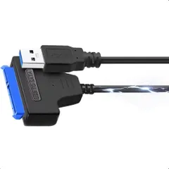 SATA USB 3.0 変換アダプター 2.5インチ SSD/HDD用 SATAケーブル 5Gbps 高速 SATA3 コンバーター USB3.0 2TB SSD/HDD 外付け 変換 コネクタ ハードディスク ポータブル+