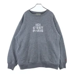 EDIFICE (エディフィス) ×PARI SAINT-GERRMAIN パリサンジェルマン フロントプリントクルーネックスウェットトレーナー グレーのサムネイル