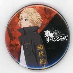 [Used] Badge/Pin: Sano Manjiro Can Badge - Animate Purchase Bonus for "CD Tokyo Revengers Character Song EP 01"