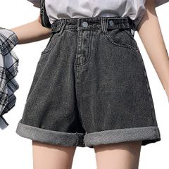 【新着商品】ホットパンツ ロールアップ デニムショートパンツレディース 短パン ジーンズのサムネイル