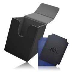 AROXIA デッキケース トレカケース 各種 カードゲーム 対応 (縦入れ, ブラック?グレー) 0