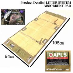 【米軍放出品】☆未使用品 ポータブル担架 タンカ レスキュー 防災 緊急搬送 APLS トランスポート ミリタリー (100)☆