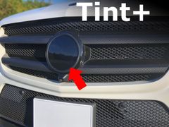 Tint+何度も貼れる エンブレム スモークフィルム(ブラックスモーク5％) ベンツ GLクラス X166 前期 W166系