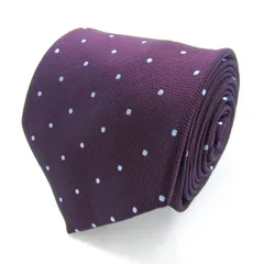 タカキュー ブランド ネクタイ ドット柄 メンズ パープル TAKA Q 【中古】