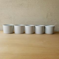 白磁 蕎麦猪口 5個セット　瀬戸 白磁 民藝 作家