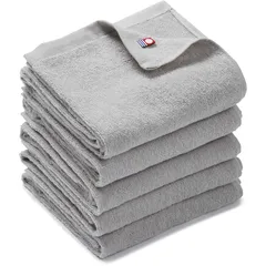 【新品】 今治タオル フェイスタオル 5枚セット 綿100％ 約31×86cm 日本製 タオル 業務用 エステ サロン 洗顔 フェイシャルタオル 無地 介護 軽量薄手 速乾 高吸水 部屋干し 耐久性 プロ厳選 パールグレー 0