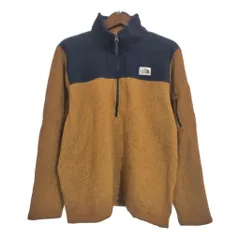 THE NORTH FACE ノースフェイス ハーフジップ フリースジャケット アウトドア ライトブラウン (メンズ XL) 中古 古着 S9555