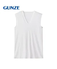 新品 未使用 GUNZE グンゼ COOL MAGIC アセドロン ベア天 メンズ クルーネック半袖Tシャツ 517229【メール便】 Sホワイト