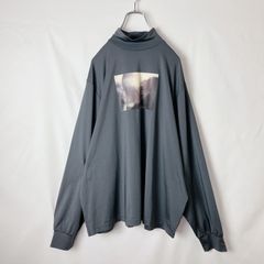 shiki tokyo モックネック　長袖　カットソー　メンズ　ストレッチ　ジャージ素材　薄手