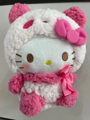 ハローキティ ぬいぐるみ マスコット パンダ ベア ピンク ハローキティ - 【新品・未使用】パンダハローキティ ピンク