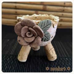 No.34-1❁韓国より直輸入❁ 小鉢1点1800円＊組合せ自由＊2点目より送料一律700円＊高級＊韓国鉢＊作家＊一点物 オリジナル作品＊多肉植物＊プレゼントにもぜひ＊