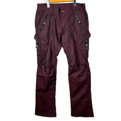 ニコルクラブフォーメン NICOLE CLUB FOR MEN カーゴパンツ ボトムス ロゴボタン ワインレッド 48 L相当のサムネイル
