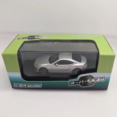 オーバーステア 1/64 TOYOTA 86 GT スターリングシルバーメタリック　D6S　ダイキャストボディ ミニカー