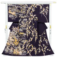 ※店舗改装後【古典新作フェア】仕立無料☆純古典特撰訪問着☆本加工京友禅手描美術染、本金彩、手刺繍☆四季花王朝庭園文（10012188）