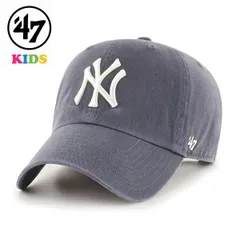 47 キャップ キッズ ヤンキース ヴィンテージネイビー Yankees Kids '47 CLEAN UP 47brand MLB公式 春夏 秋冬 【MB】