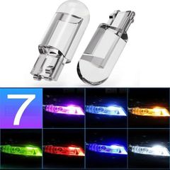 T10 LED ポジション ランプ ナンバー灯 ホワイト レッド ブルー イエロー ピンク パープル 白 赤 青 黄 桃 紫 6000K