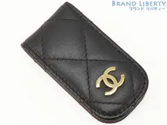 新品同様【シャネル】マネークリップ　キャビアスキン　マトラッセ　マグネット式 2025年最新】CHANEL 割引オプション：通常商品 マネークリップの