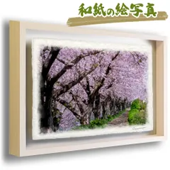 ぶるうさま専用　並木一　「醍醐桜(岡山県)」　木版画　直筆サイン・落款・有り ぶるうさま専用 並木一 「醍醐桜(岡山県)」 木版画 直筆サイン・落款