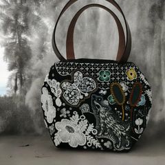 ✢幸 series✢ B5989 ハンドメイド バッグ 手刺繍 刺繍 可愛い