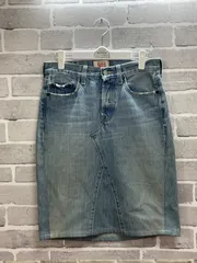 【G2-59】◇ Levi's Sサイズ　デニムスカート　ライトブルー