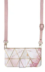 iPhone14plus ケース 手帳型 アイフォン14 プラス スマホケース スマホショルダー レザー ストラップ 大理石 マーブル 幾何学模様 おしゃれ 派手 調節可能 130cm  カラー04