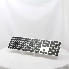 〔中古品〕 Appleシリコン搭載Macモデル用Touch ID搭載 Magic Keyboard テンキー付き 日本語JIS ブラックキー MMMR3J／A【344】
