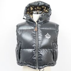 100800 LOUIS VUITTON ルイヴィトン グロッシースリーブレスパファジャケット 服 アウター 防寒 34 ダウンベスト