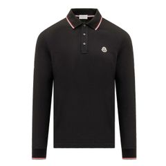7 MONCLER モンクレール 8B70100 84556 ブラック ポロシャツ ロングスリーブ 長袖
