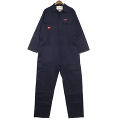 ユーロディッキーズ つなぎ オールインワン 大きいサイズ古着 メンズ112/44Rサイズ ネイビー系 pc-0579