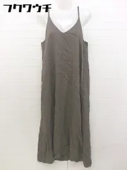 ◇ ABAHOUSE アバハウス キャミソール ロング ワンピース ブラウン レディース 【中古】 【1105050002338】のサムネイル