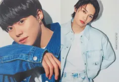 【中古】ポスター ビッグサイズ両面A3ピンナップポスター(二つ折) 藤原丈一郎＆大橋和也(なにわ男子) steady.(ステディ.) 2024年5月号 綴じ込み付録