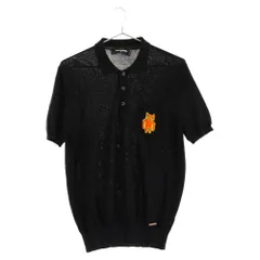 DSQUARED2 (ディースクエアード) ニットポケットデザイン ポロシャツ ブラック S71HA0593のサムネイル