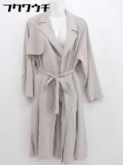 ◇ ◎ ROPE PICNIC ロペピクニック ウエストベルト付き ラップ コート サイズ38 ベージュ系 レディース 【中古】 【1105200007435】