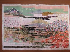 大型　絵画　花鳥風月　日本画　壁飾り　和紙
