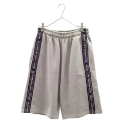 VETEMENTS (ヴェトモン) LOGO TAPE SWEATSHORTS サイドロゴテープ付きスウェットショーツ ショートパンツ MA52TR560G グレーのサムネイル