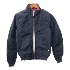 TOMMY HILFIGER トミーヒルフィガー HILFIGER DENIM ワンポイントロゴ ナイロンジャケット ネイビー (メンズ S) 中古 古着 Q1593