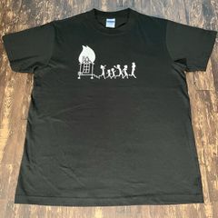 サザエさんおもしろシルエット・Tシャツ・黒