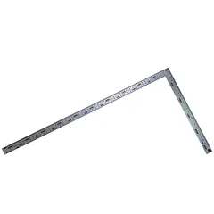 シンワ測定(Shinwa Sokutei) 曲尺厚手広巾 シルバー50cm 裏面1尺6寸併用目盛 10414