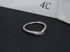 4℃ ヨンドシー ピンクシルバー ラインストーン リング 指輪 アクセサリー 約7号 レディース シルバー系 DK2877