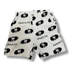 参考上代30800円 WACKO MARIA 24SS RECORDS HAWAIIAN SHORTS レコードハワイアンショーツ ハーフパンツ イージーショーツ ワコマリア 24SS-WMP-HI03 グレー M 89861A5