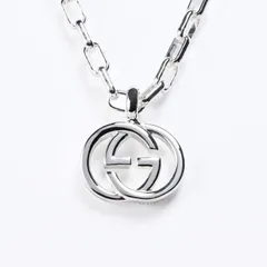 新品 グッチ GUCCI ネックレス ペンダント ジュエリー メンズ レディース シルバー GGロゴモチーフ 男女兼用 295710 J8400 8106