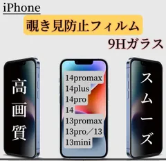 iPhone  13／14シリーズ　覗き見防止プライバシーフィルム　フチ無し9Hガラスフィルム