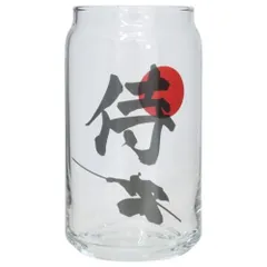 ガラスコップ 缶型グラス 侍 サンアート プレゼント かわいい おもしろ雑貨 食器 グッズ のサムネイル