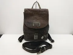 CRESCEND リュック バッファローレザー リングマークリザードレザー JRA 本革 レディース ダークブラウン 日本製 ショルダーストラップあり