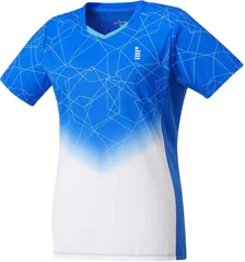【新品・5営業日で発送】ゴーセン レディースゲームシャツ (T2413) 色 : ブルー サイズ : XL 