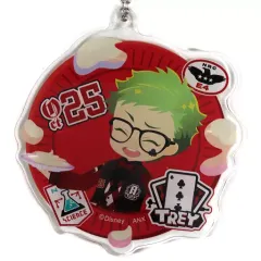 【中古】キーホルダー トレイ・クローバー 「ディズニー ツイステッドワンダーランド プレミアムバースデー2023 POP UP SHOP in アニメイト デフォルメアクリルチャームコレクション(ユニオンバースデー ver.)」